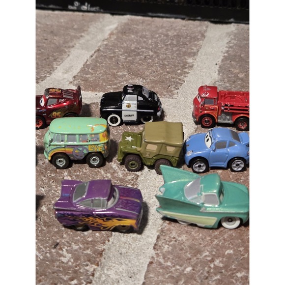 Disney Pixar Cars Mini Racers Lot of 12 Mattel Diecast Collection - Picture 7 of 8
